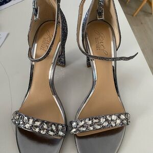 Jewel Badgley Mischka Silver Women's Heels